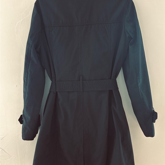 Rachel Zoe Black Double-Breasted Trench Coat, Women’s Large - Picture 5 of 10